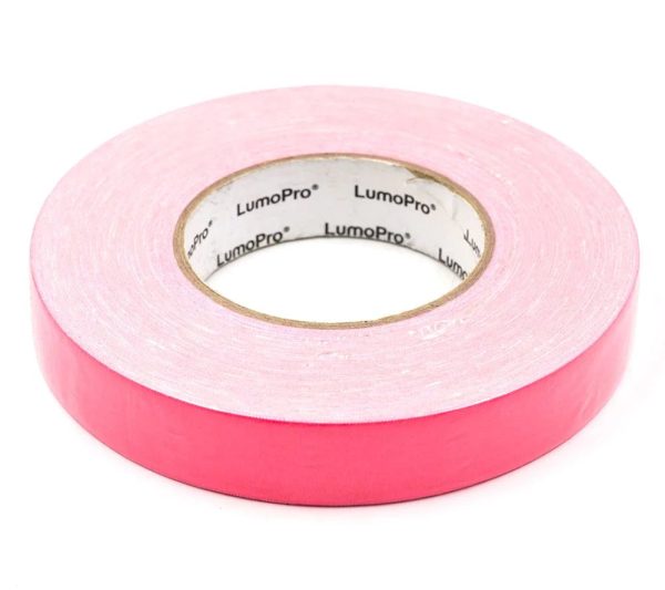 Lumopro Fluorescent Pink 1” X 55yd Gaffer Tape For Sale