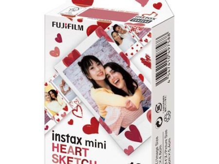 FUJIFILM INSTAX MINI Heart Sketch Film on Sale