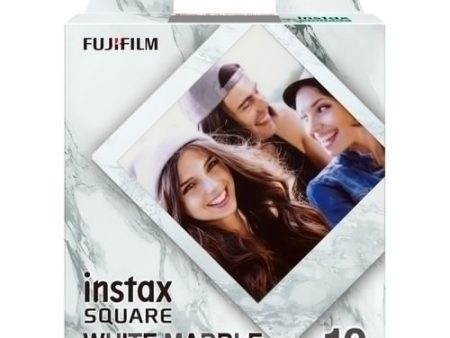 FUJIFILM INSTAX SQUARE White Marble Instant Film (10 Exposures) Online Sale