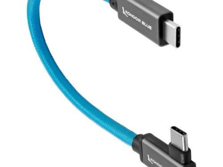 Kondor Blue Right-Angle USB-C 3.1 Gen 2 Cable (8.5”, Blue) Online